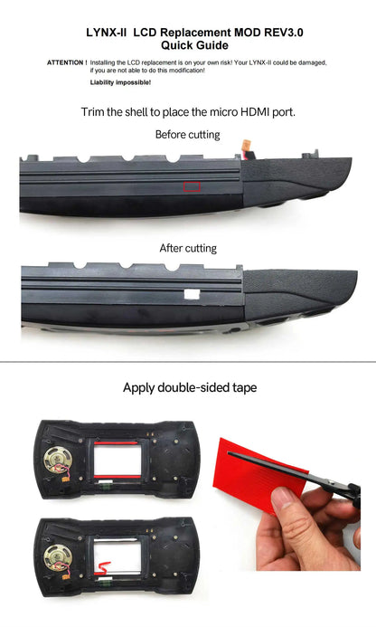 HDMI Out IPS Kit for Atari Lynx II - HISPEEDIDO