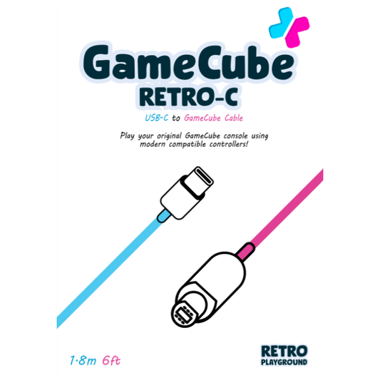 Retro-C GameCube Cable | USB-C to GameCube Cable Hand Held Legend