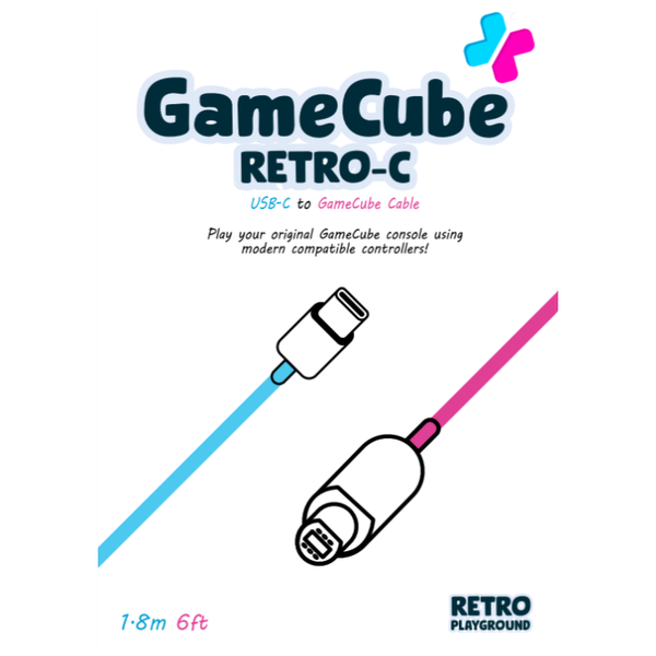 PREORDER Retro-C GameCube Cable | USB-C to GameCube Cable Hand Held Legend