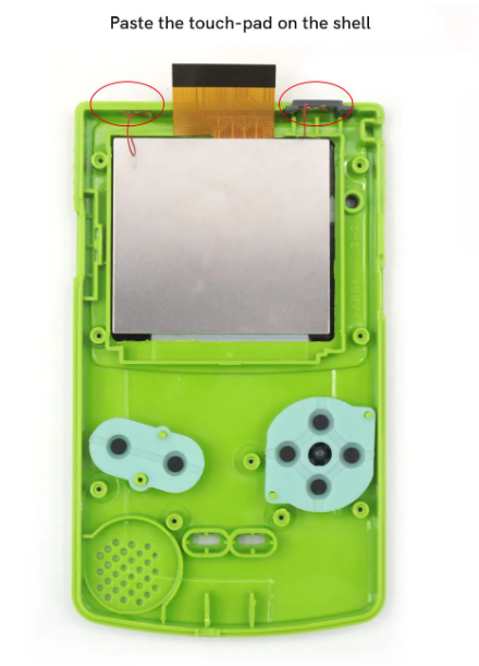 Game Boy Color 2.45" IPS LCD Backlight Kit with Laminated Lens and OSD - Hispeedido