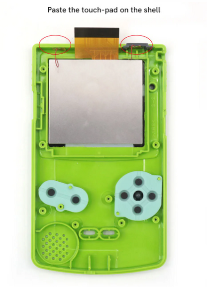 Game Boy Color 2.45" IPS LCD Backlight Kit with Laminated Lens and OSD - Hispeedido