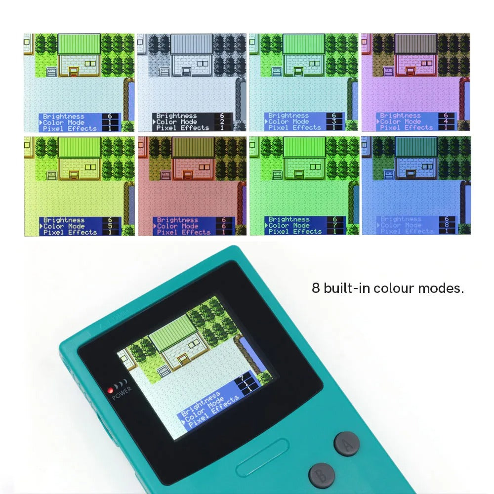 Game Boy Color 2.45" IPS LCD Backlight Kit with Laminated Lens and OSD - Hispeedido