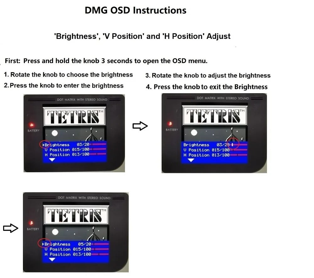 Game Boy DMG Q5 3.1" Laminated IPS LCD Backlight Kit with OSD - HISPEEDIDO - Hand Held Legend