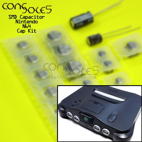 N64 Capacitor Kit - Console5 - Hand Held Legend