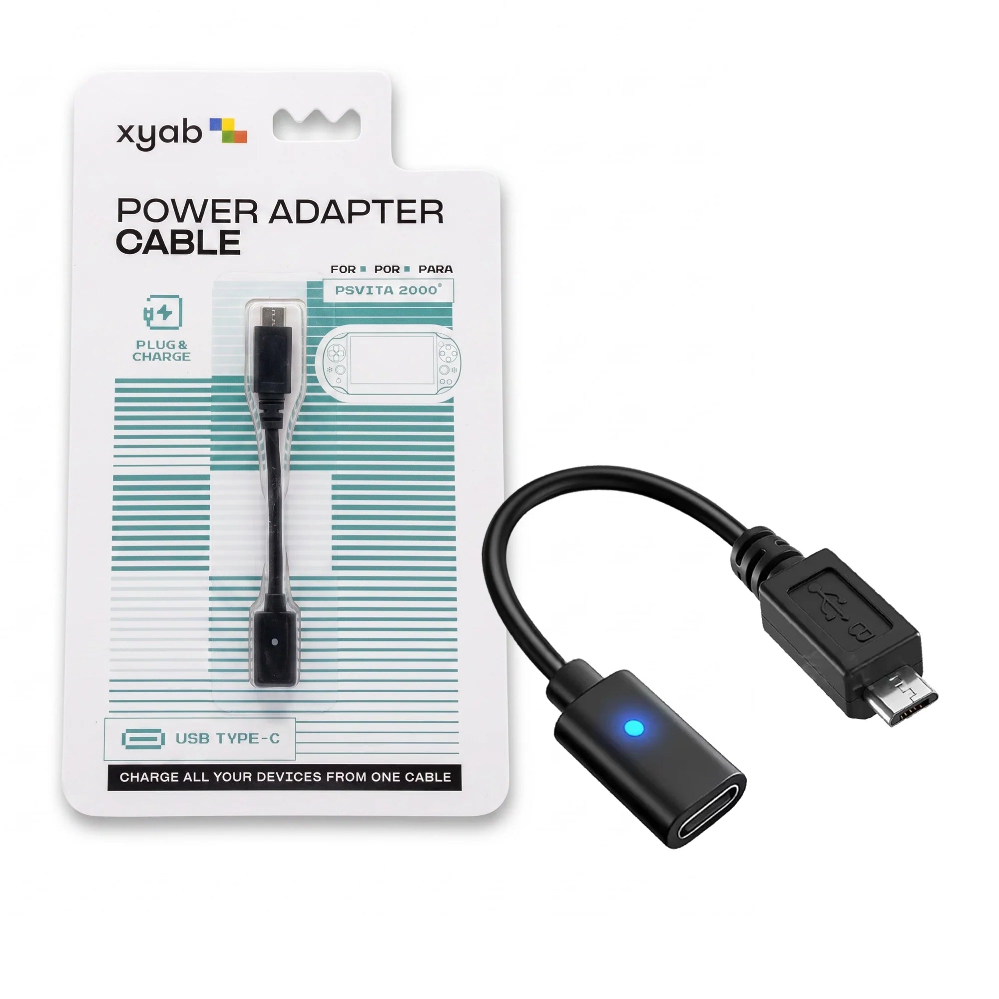USB-C Power Adapter Cable - PS Vita 2000 - XYAB