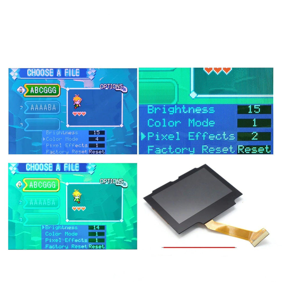Upgrade IPS LCD Screen For GBA SP 3.0 – 720x480 Retro Pixel Laminated + Groudon Shell
