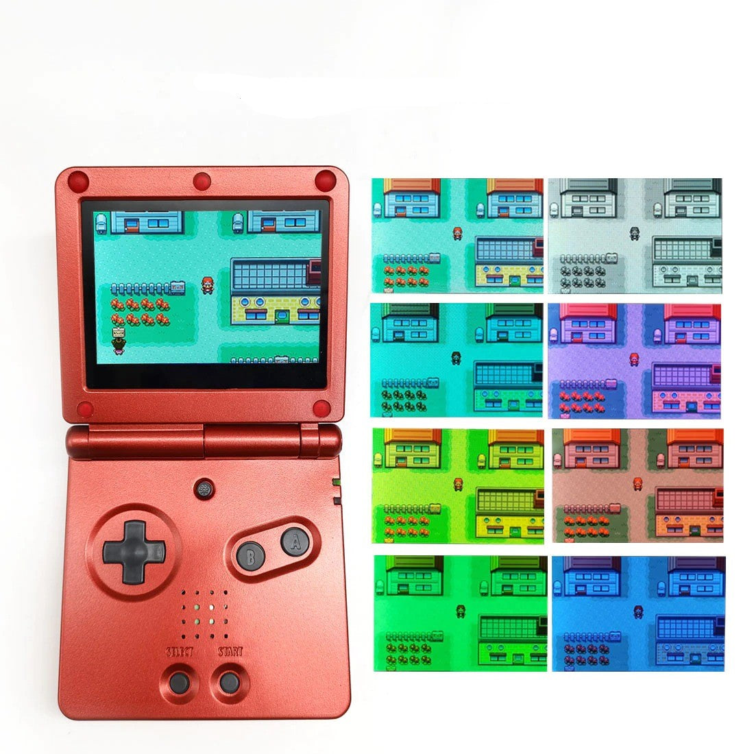 Game Boy Advance SP V5 3.0 Inch IPS LCD Backlight Kit with Laminated Lens  and OSD - Hispeedido