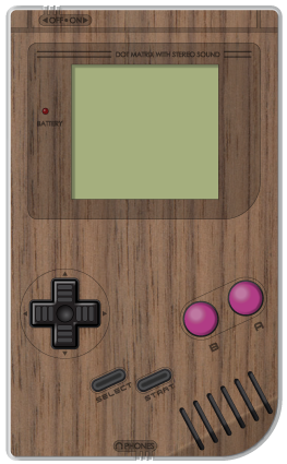 Game Boy DMG Real Wood Veneer Kit - Walnut Rose Colored Gaming