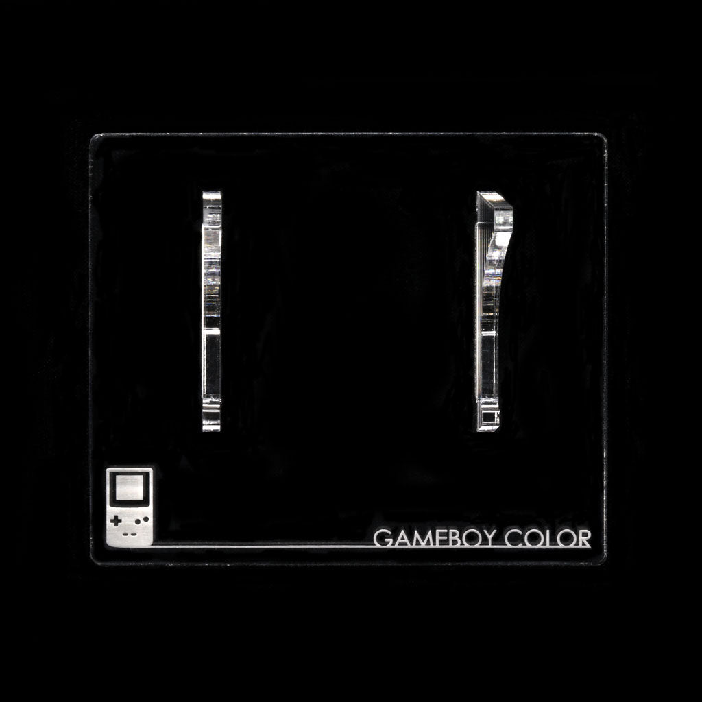 Game Boy Color Display Stand - Clear Rose Colored Gaming