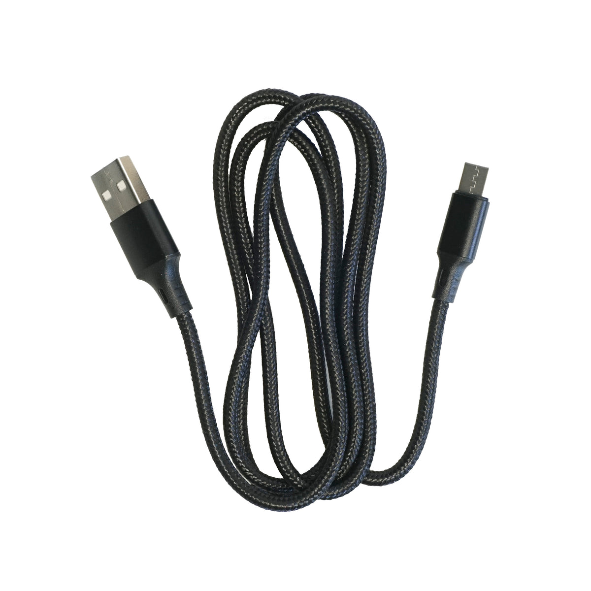 Braided Black USB-C to USB-A Cable - Hand Held Legend