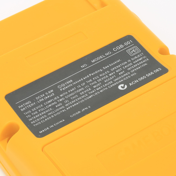 Game Boy Color Shell Sticker KreeAppleGame