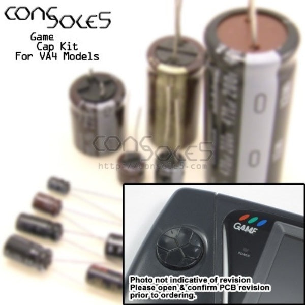 SEGA Game Gear Capacitor Kit | VA 4 Models - Console 5 Console 5