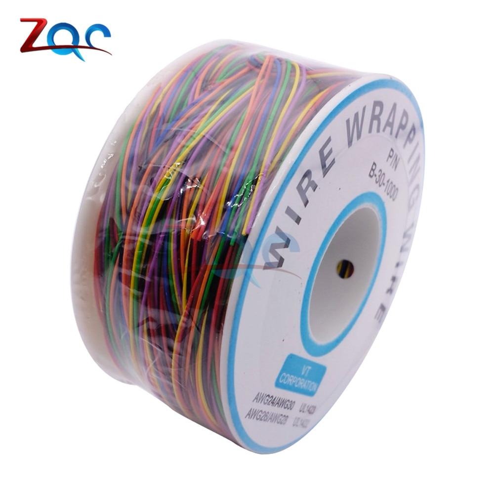 Rainbow Hookup  Wire | 8 Colors | 30 Gauge Aliexpress
