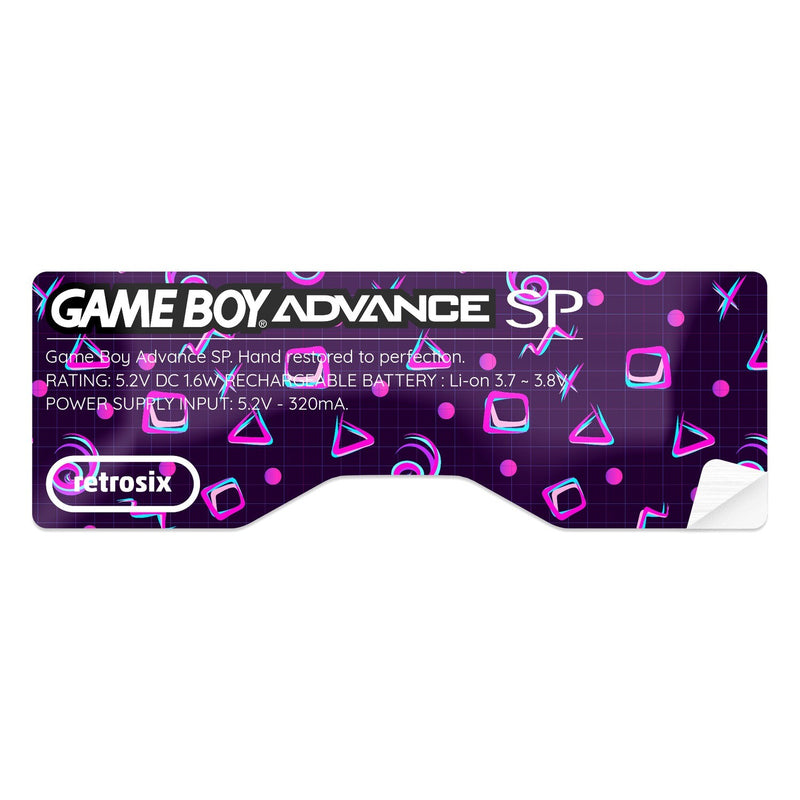 Game Boy Advance SP Shell Sticker | RetroSix & Hand Held Legend